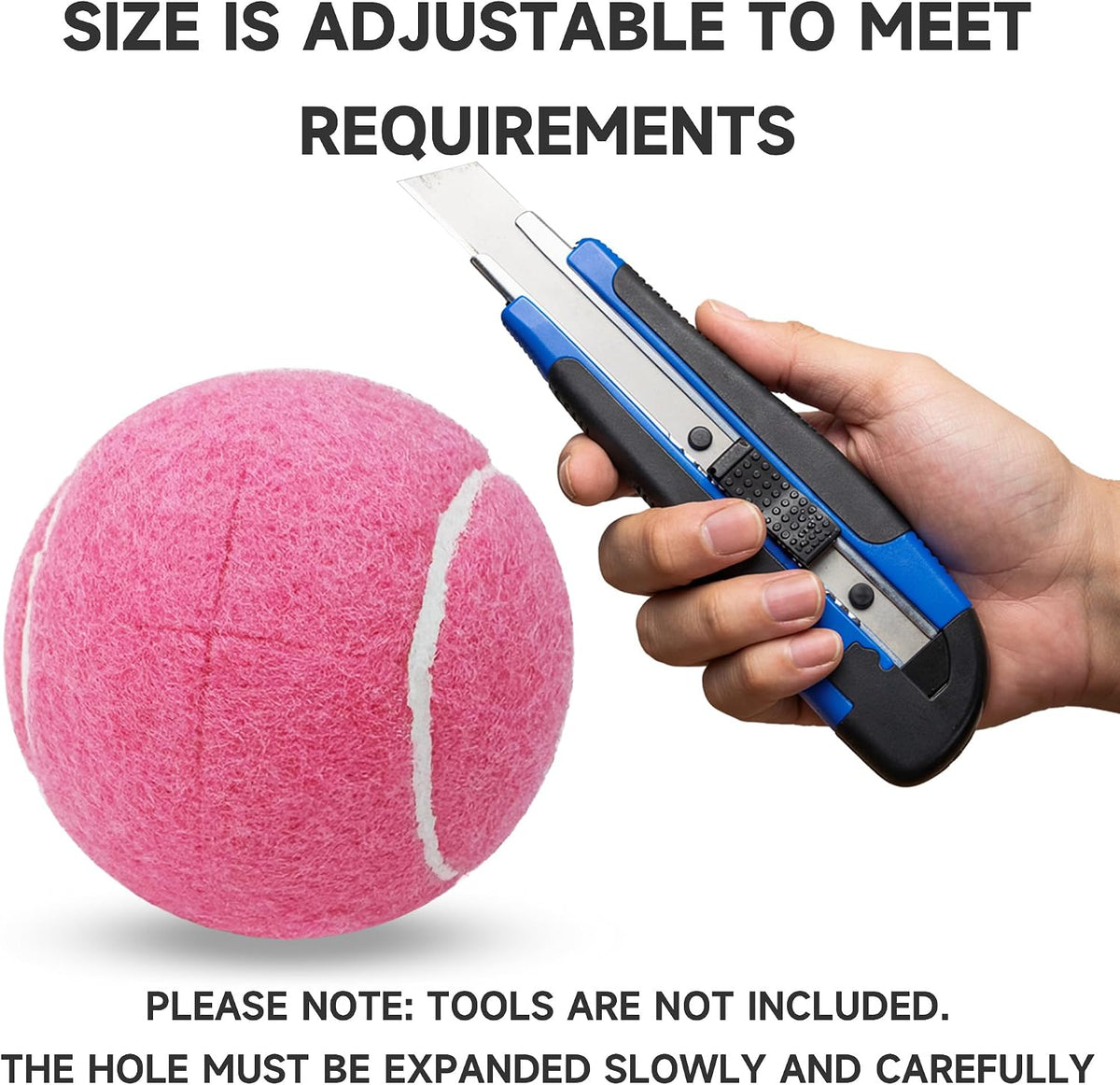 2 Pack Walker Tennis Balls – Pre-Cut Tennis Balls for Walker or Furniture Legs, Long Lasting Ski Glides & Pads, Easy Installation, Floor Protectors