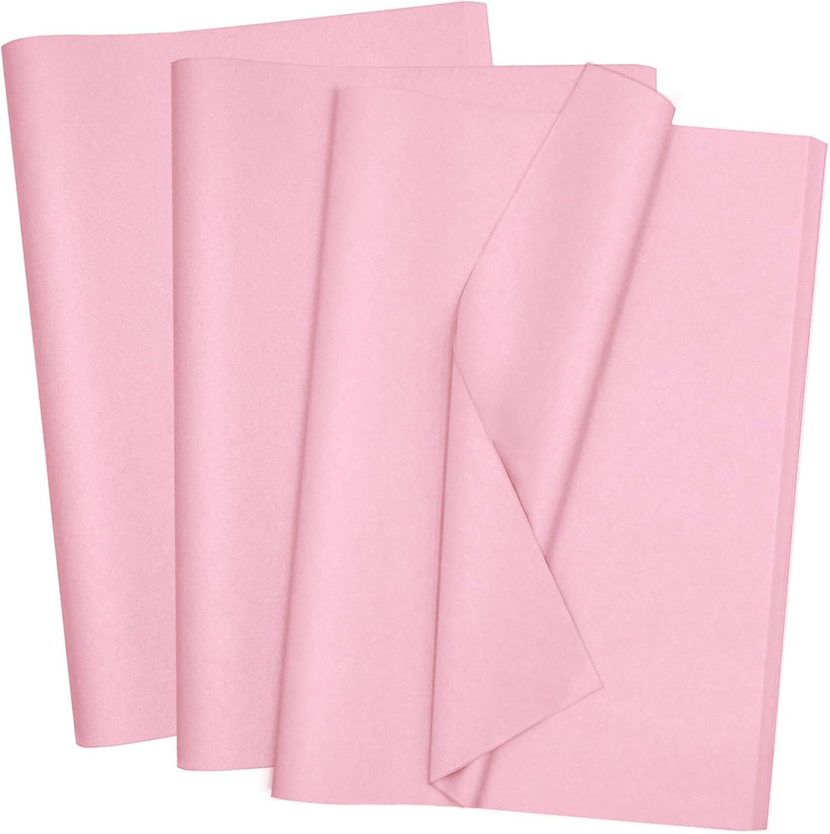 100 Sheets Pink Tissue Paper 20x14 Inches