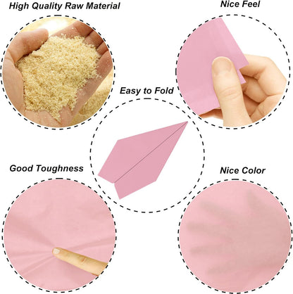 100 Sheets Pink Tissue Paper 20x14 Inches