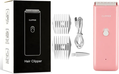 Dog Clippers,Quiet Washable USB Rechargeable Cordless Dog Grooming Kit,Electric Pets Hair Trimmers Shaver Shears for Dogs and Cats Pink