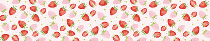 Strawberry Table Runner 72x13 Inch, Cute Fruit Cottagecore Decor