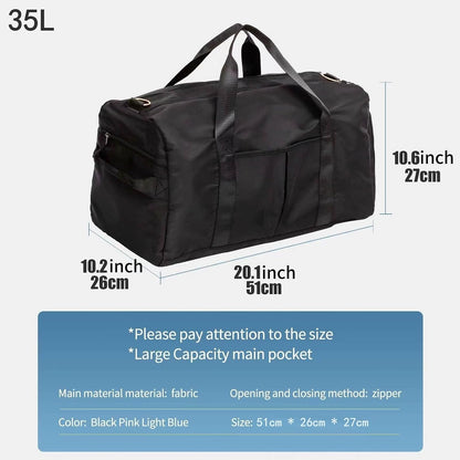 Sports Duffel Bags with Cosmetic Gym Bag for Women Men Travelling Waterproof Bag with Wet Pocket and Shoe Compartment