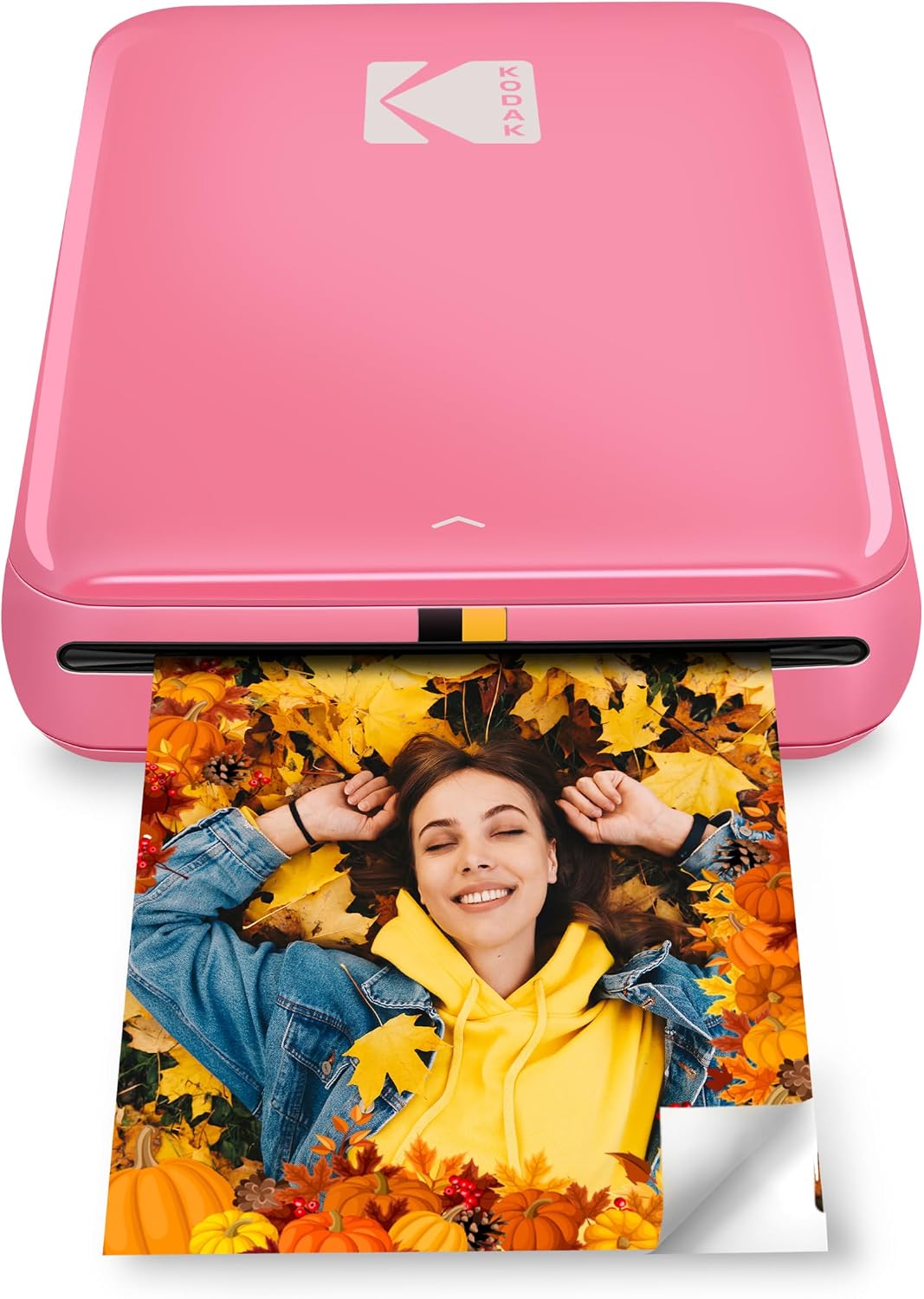 Step Instant Smartphone Photo Printer, Portable Mini Color Wireless Mobile Printer, Zink 2x3” (5.1x7.5 cm) Sticky-Back Photos, Bluetooth Compatible with iOS & Android Devices, Editing App, Pink