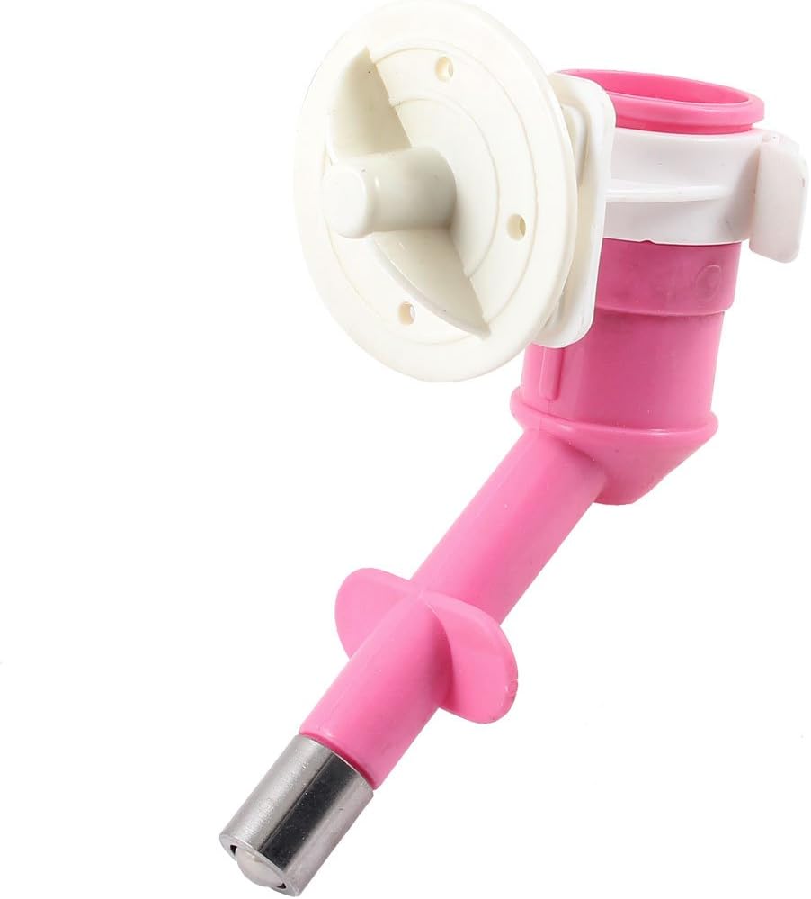 Plastic Pet Dog Drinking Kit Hanging Water Fountain Bottle Head Pink (id: 494 c52 401 9b2 694