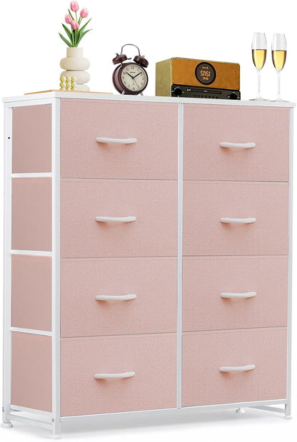 8-Drawer Dresser for Bedroom, Anti-Tip Tall Storage Organizer