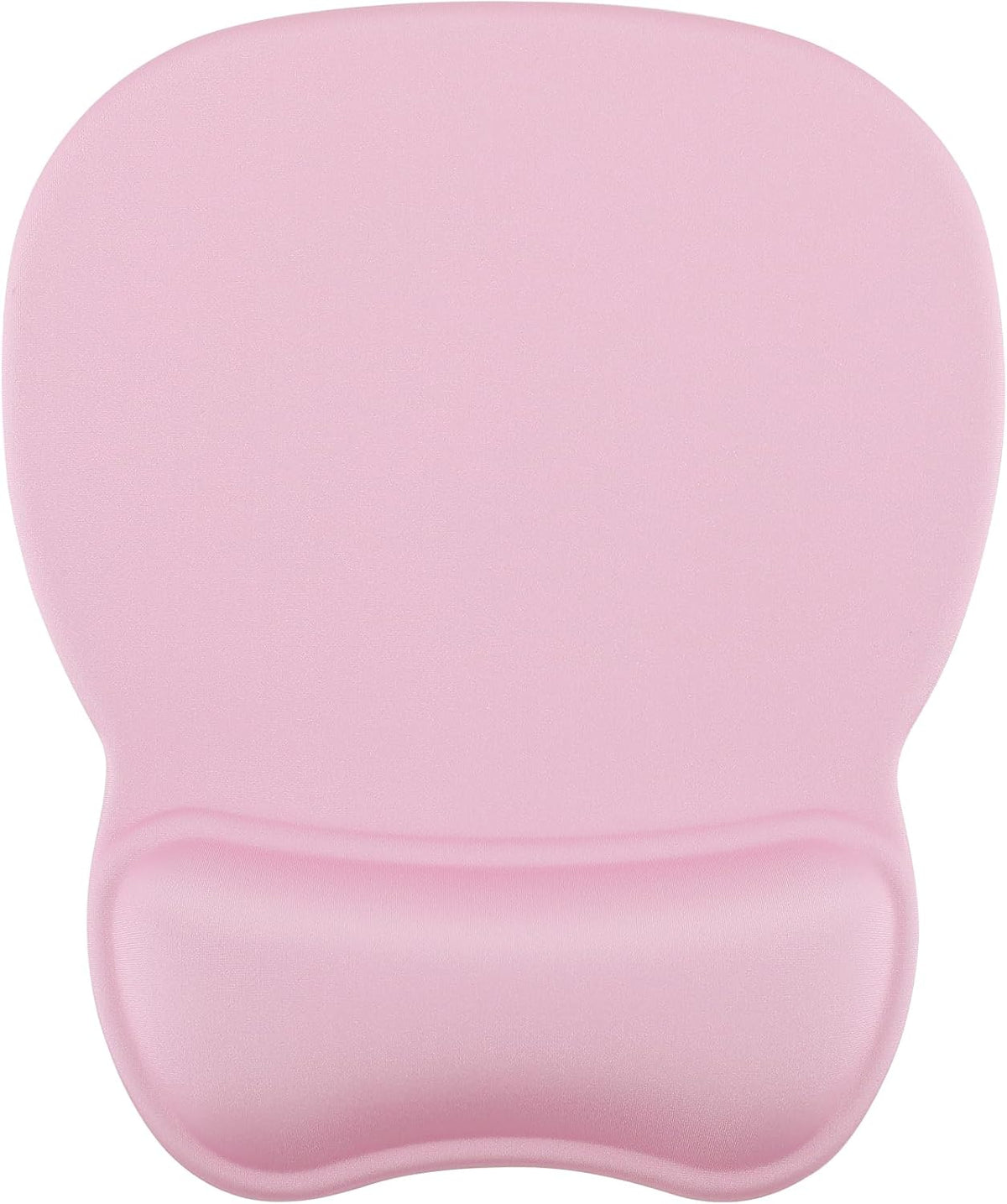 Ergonomic Mouse Pad with Gel Wrist Rest, 9.4 x 8.1 in, Pale Pink