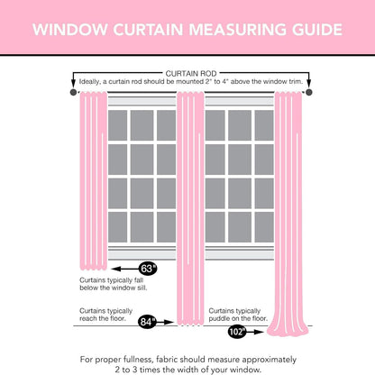 Pink Lace Curtains 63 Inch Length for Bedroom 2 Panels Set Cute Vintage Curtains Sheer Floral Embroidery Ruffled Window Treatment Rod Pocket,52 X 63 Inch,Pink