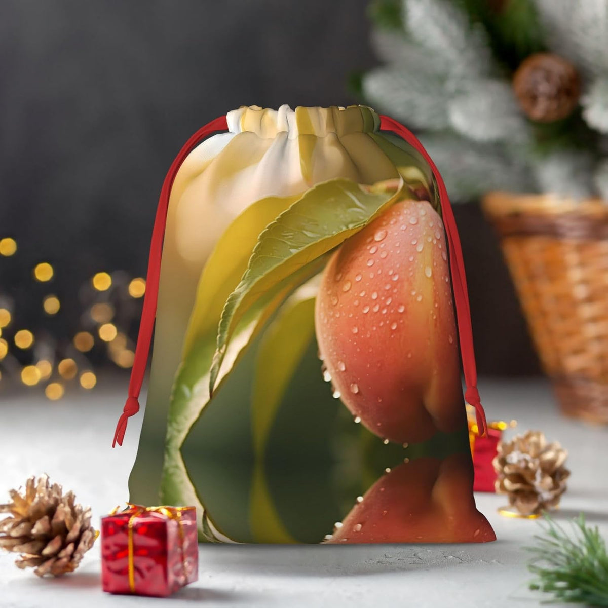 honey peach M Printed Gift Bags - Perfect for Weddings, Christmas, Birthdays, and Parties - S - L