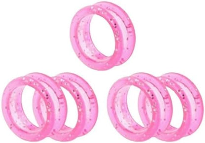 5Pcs Pink Silicone Scissors,Inserts Finger Protector Ring for Barber Hair Cutting Scissors,Finger Rings Grips Grooming Shear Thumb,Pet Shears Hair Cutting Tools,Hair Cutting Shears,Personal Care