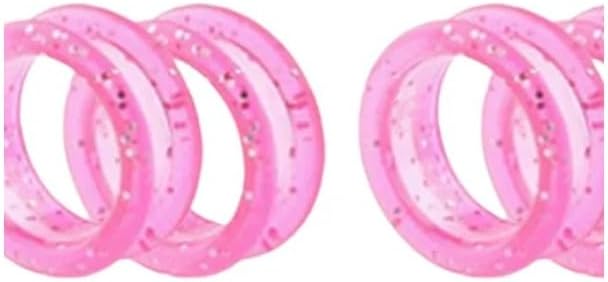 5Pcs Pink Silicone Scissors,Inserts Finger Protector Ring for Barber Hair Cutting Scissors,Finger Rings Grips Grooming Shear Thumb,Pet Shears Hair Cutting Tools,Hair Cutting Shears,Personal Care