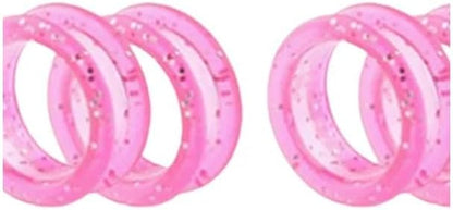 5Pcs Pink Silicone Scissors,Inserts Finger Protector Ring for Barber Hair Cutting Scissors,Finger Rings Grips Grooming Shear Thumb,Pet Shears Hair Cutting Tools,Hair Cutting Shears,Personal Care