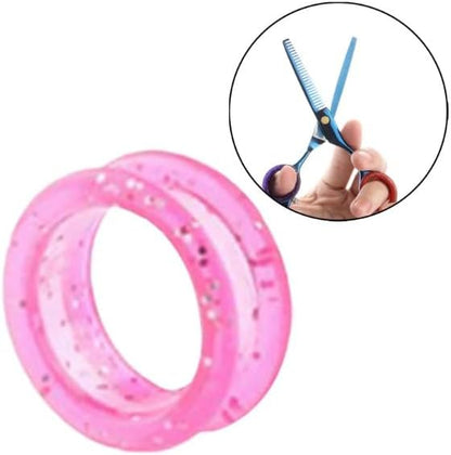 5Pcs Pink Silicone Scissors,Inserts Finger Protector Ring for Barber Hair Cutting Scissors,Finger Rings Grips Grooming Shear Thumb,Pet Shears Hair Cutting Tools,Hair Cutting Shears,Personal Care