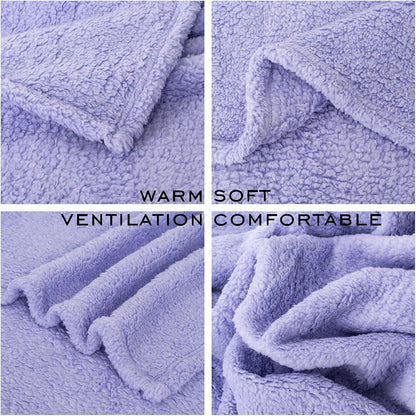 3 Blankets, Dog Cat Pet Blanket, Soft Warm Fleece, for Puppy, Small Dogs or Kitten, Cats, Plush Fuzzy Blanket for Bed, Sofa, Travel (32" x 24", 3/Pack, Lavender+Pink+Dark Pink)