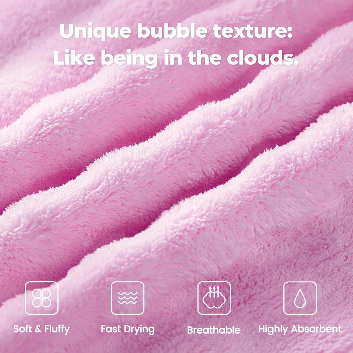 Women Hooded Towel Robe, Quick-Dry Absorbent Long Bathrobe