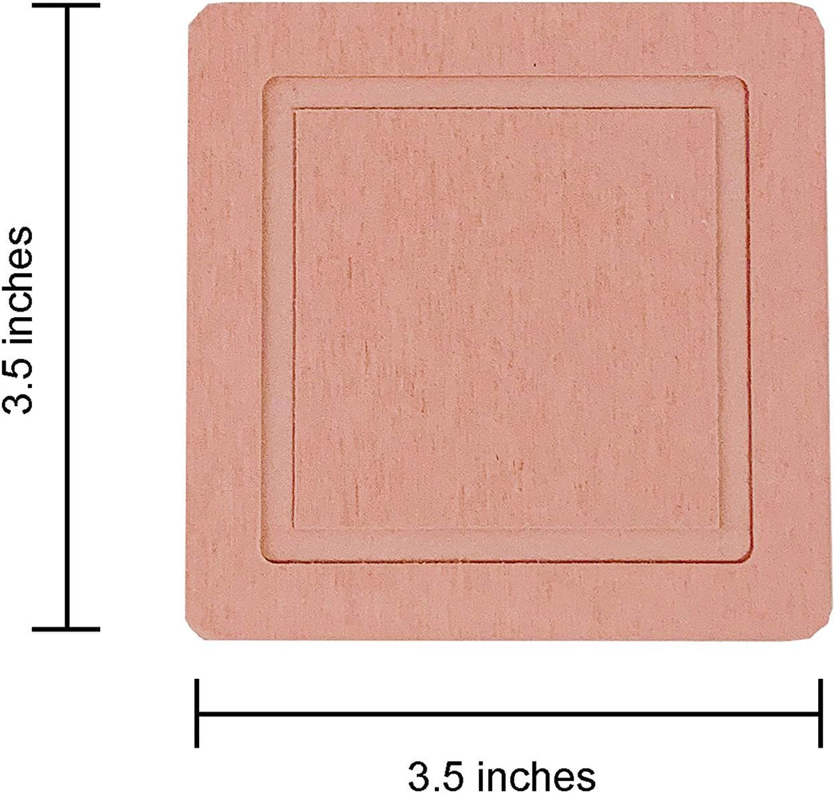 Diatomite Cup Coaster Mat 2 Pack, Fast Water Absorbent Coasters, Self-Dry Diatomaceous Cup Holder, Small Plant Tray (Pink)