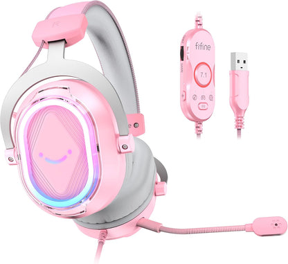 AmpliGame H13P Wired RGB Gaming Headset for PC, Mac, PS4, PS5