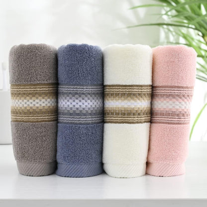Pink Hand Towels 100% Cotton Soft Absorbent Summer Decorative Textured Striped Decorative Hand Towel for Bathroom 13 x 29 Inch, 2 Pieces
