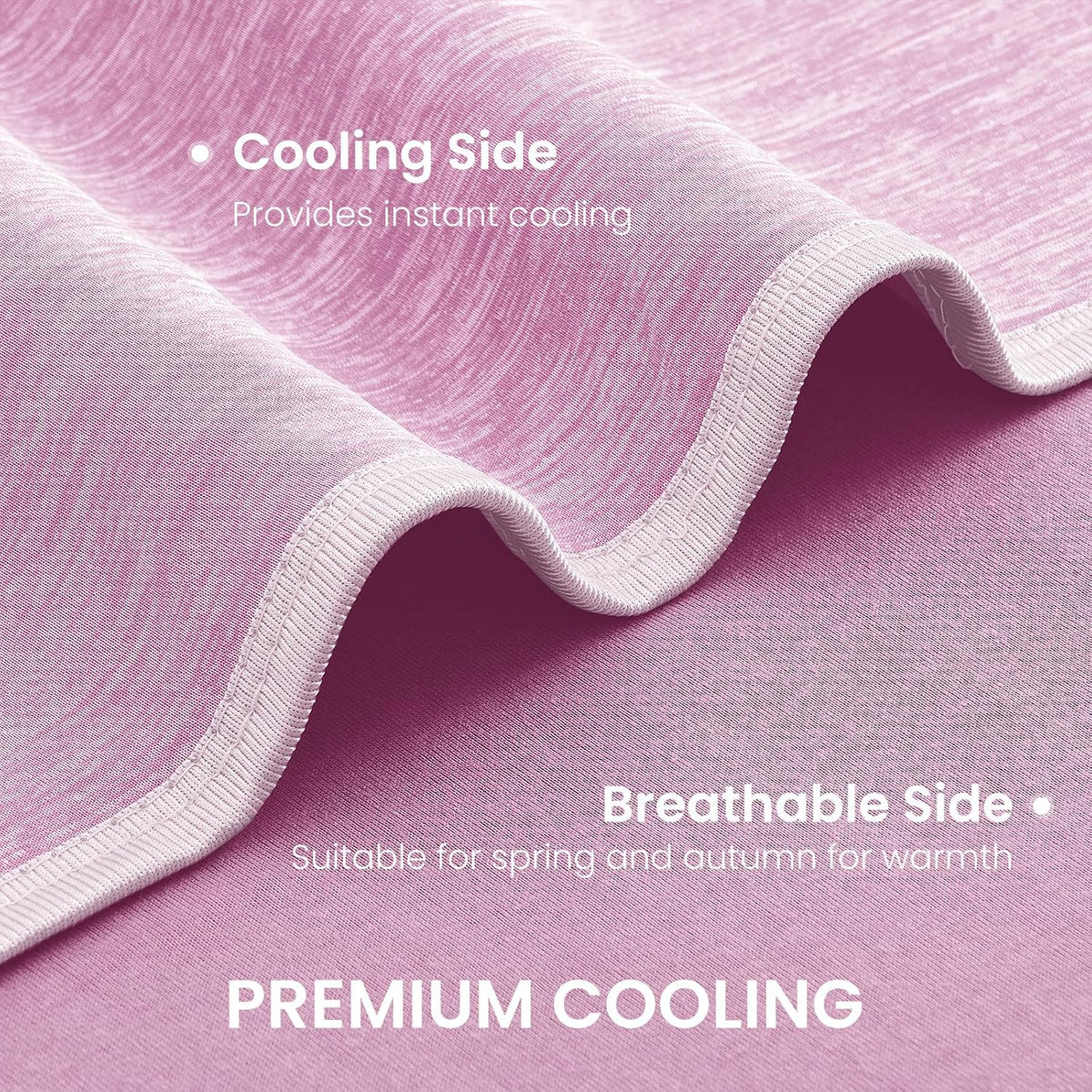 Topcee Cooling Blanket for Night Sweats Absorbs Heat to Keep Adults, Children Cool on Warm Nights, Q-Max 0.5 Cooling Blankets for Hot Sleepers, Ultra-Cool Lightweight Sofa Throw Blanket (50"x70")
