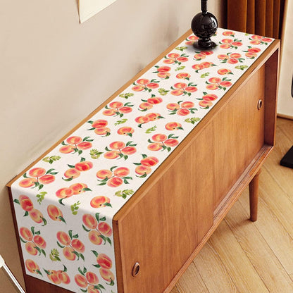 Peach Table Runner Sweet Peach Party Decoration Summer Fruit Rustic Home Kitchen Dining Room Decor 72 Inches Long