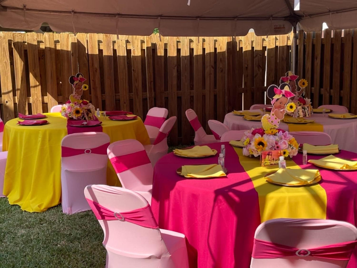 Stretch Spandex Folding Chair Cover Pink