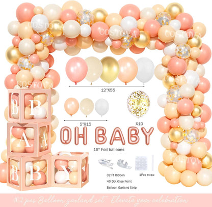 Peach Baby Shower Decorations, A Sweet Little Peach Is on The Way Baby Shower Decorations, Peach Themed Backdrop Balloon Tablecloth Cake Topper Sash for Sweet as a Peach Girls Party