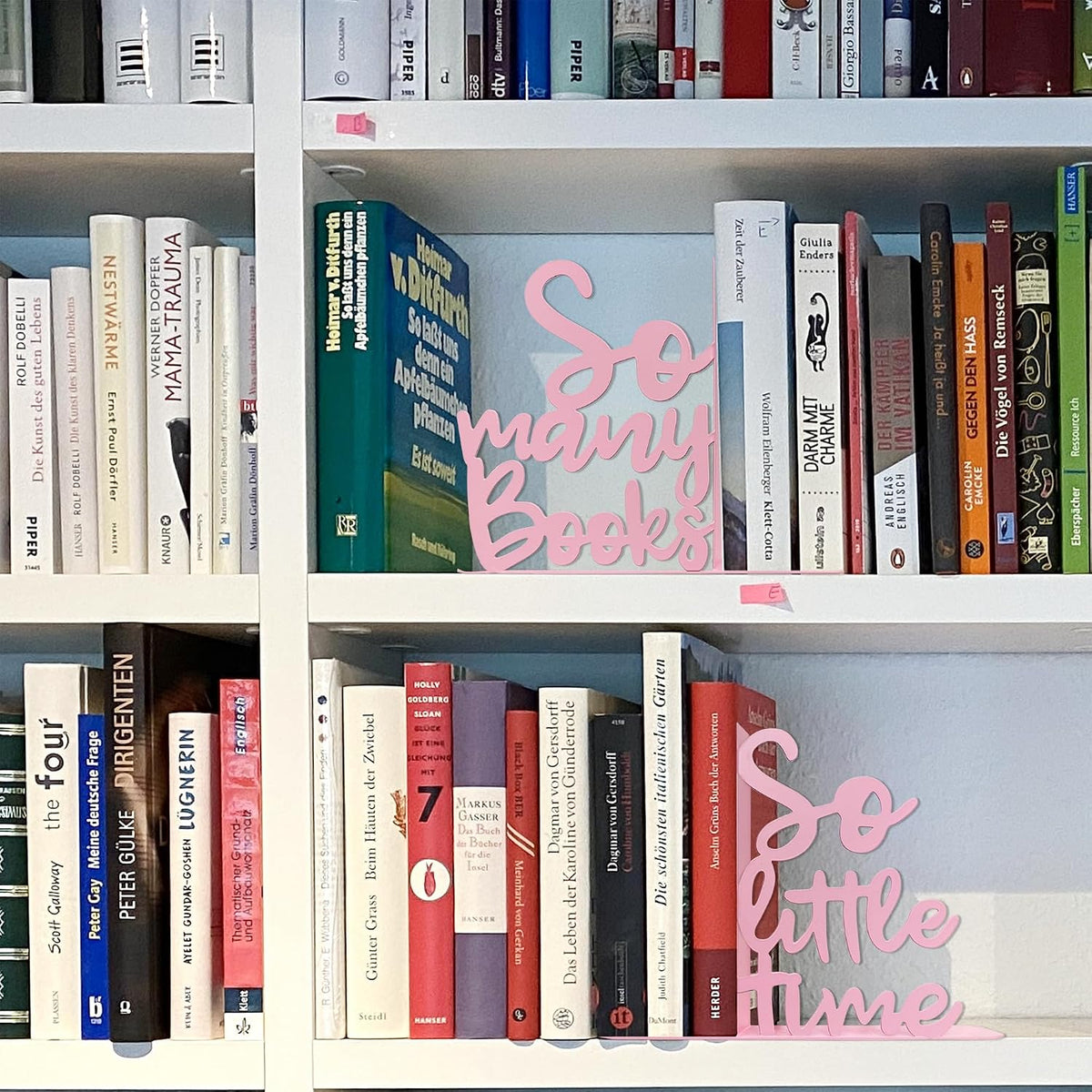 Metal So Many Books, So Little Time Bookends, Kids Bookends