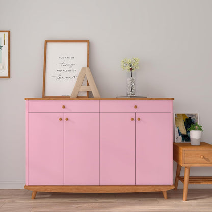 Soft Pink Wallpaper 12”x100” Peel and Stick Solid Color Contact Paper for Cabinets Countertops Waterproof Self Adhesive Pink Skin Wallpaper Modern Thick Removable Wall Paper for Classroom