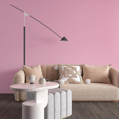 Soft Pink Wallpaper 12”x100” Peel and Stick Solid Color Contact Paper for Cabinets Countertops Waterproof Self Adhesive Pink Skin Wallpaper Modern Thick Removable Wall Paper for Classroom