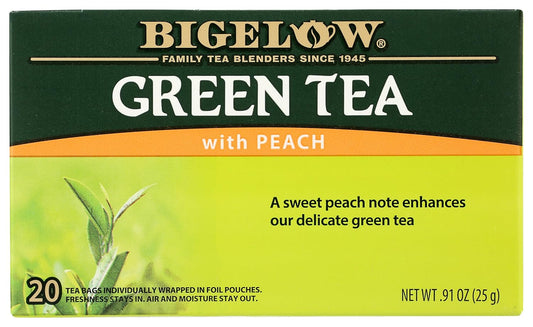 Green Tea w/ Peach Tea Bags, 20 ct