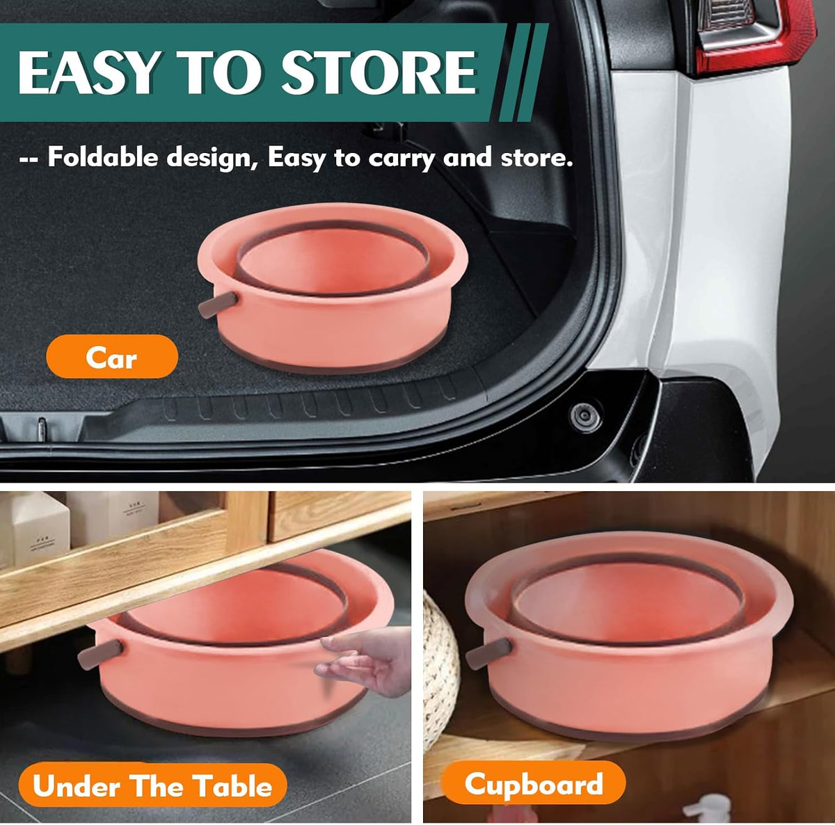 Collapsible Bucket 1.3 Gallon/5L Small Capacity Foldable Cleaning Buckets
