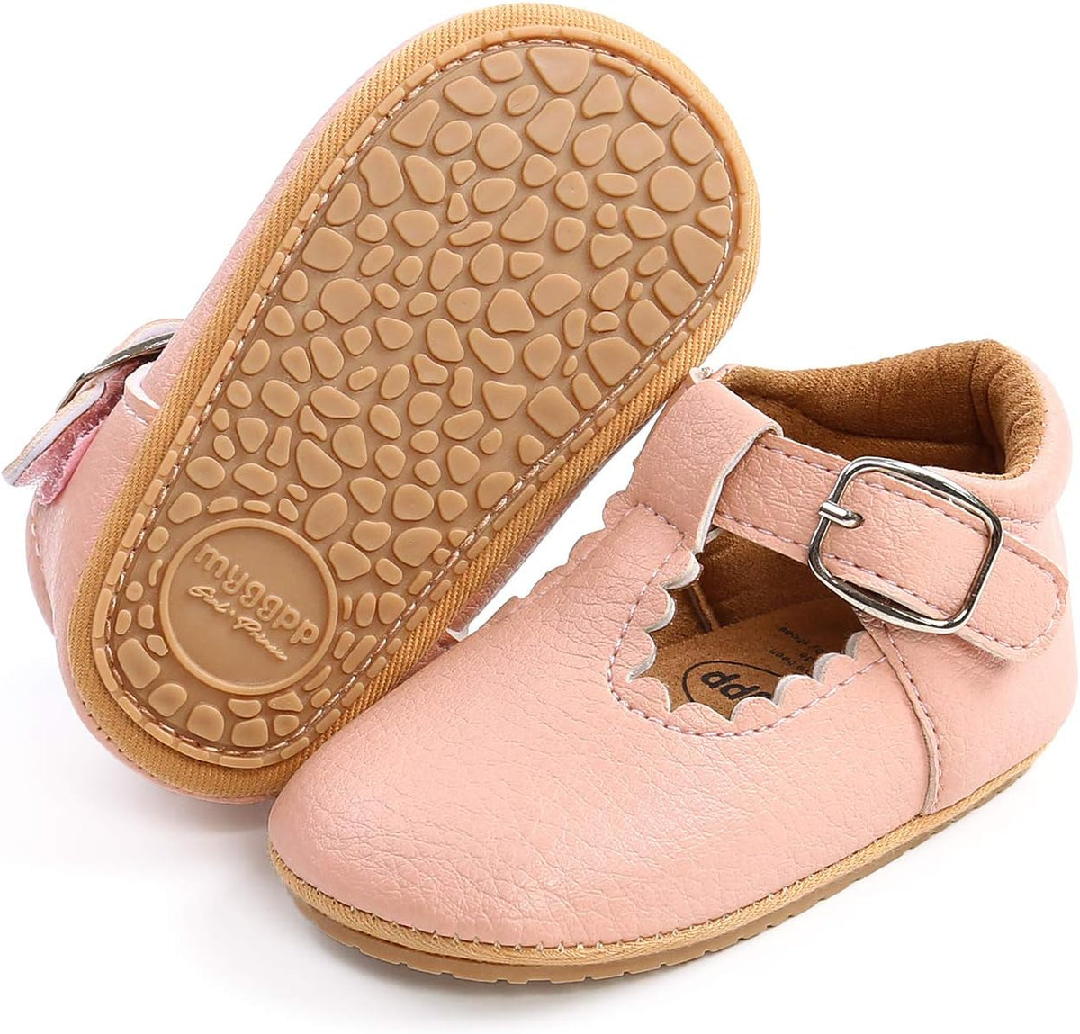 Baby Boys Girls Lace Up Leather Sneakers Soft Rubber Sole Infant Moccasins Newborn Oxford Loafers Anti-Slip Toddler Wedding Uniform Dress Shoes