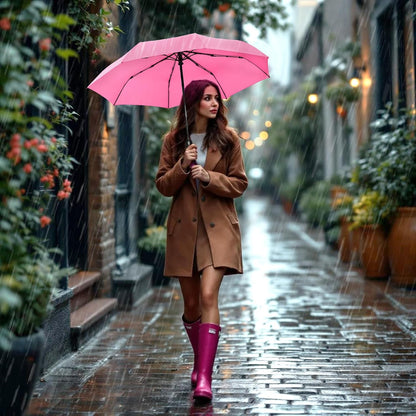 Travel Umbrella - Compact Umbrella for Rain - Perfect Large Auto Folding Umbrella - Ideal Car umbrella, Small umbrella, and Travel Companion
