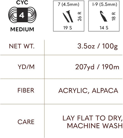 (1 Skein) Touch of Alpaca Yarn, Blush