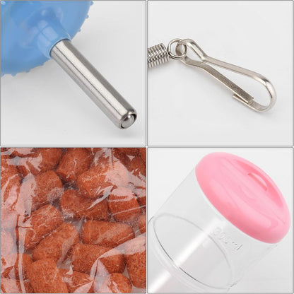 2Pcs Pet Water Drinking Feeder Fountain for Rabbits Guinea Pigs Hamsters Small Animals Pink Blue Practical Animal Water Bottle Random Color