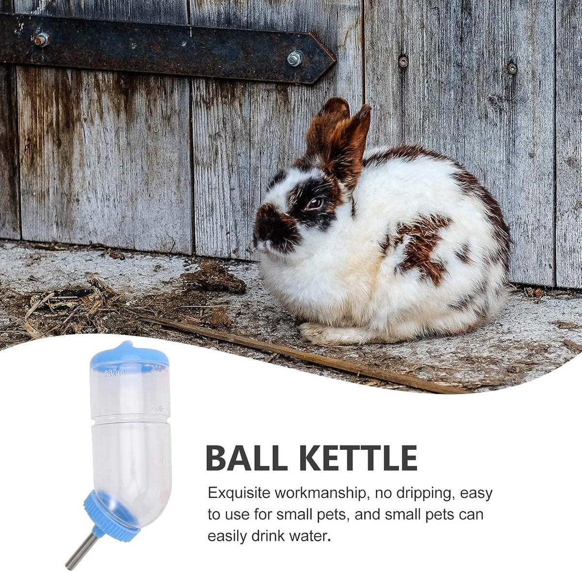 2Pcs Pet Water Drinking Feeder Fountain for Rabbits Guinea Pigs Hamsters Small Animals Pink Blue Practical Animal Water Bottle Random Color