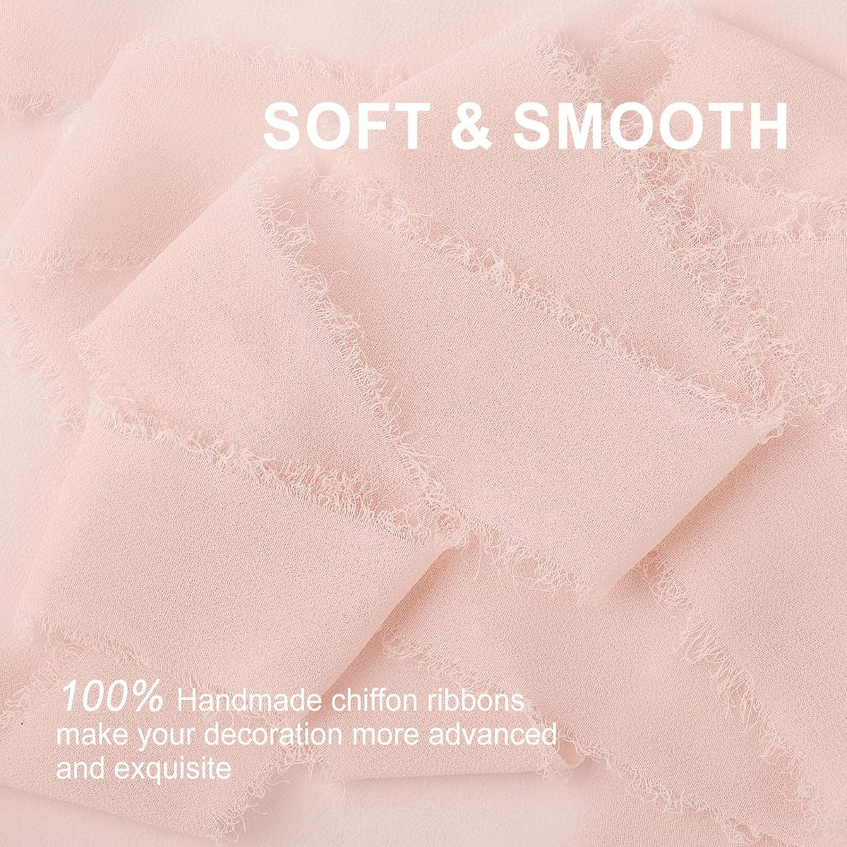 Blush Pink Chiffon Ribbon 1.5" x 21 Yd