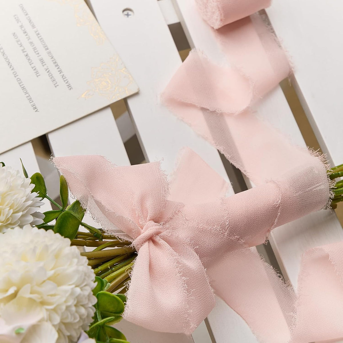 Blush Pink Chiffon Ribbon 1.5" x 21 Yd