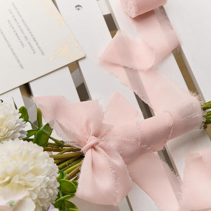 Blush Pink Chiffon Ribbon 1.5" x 21 Yd