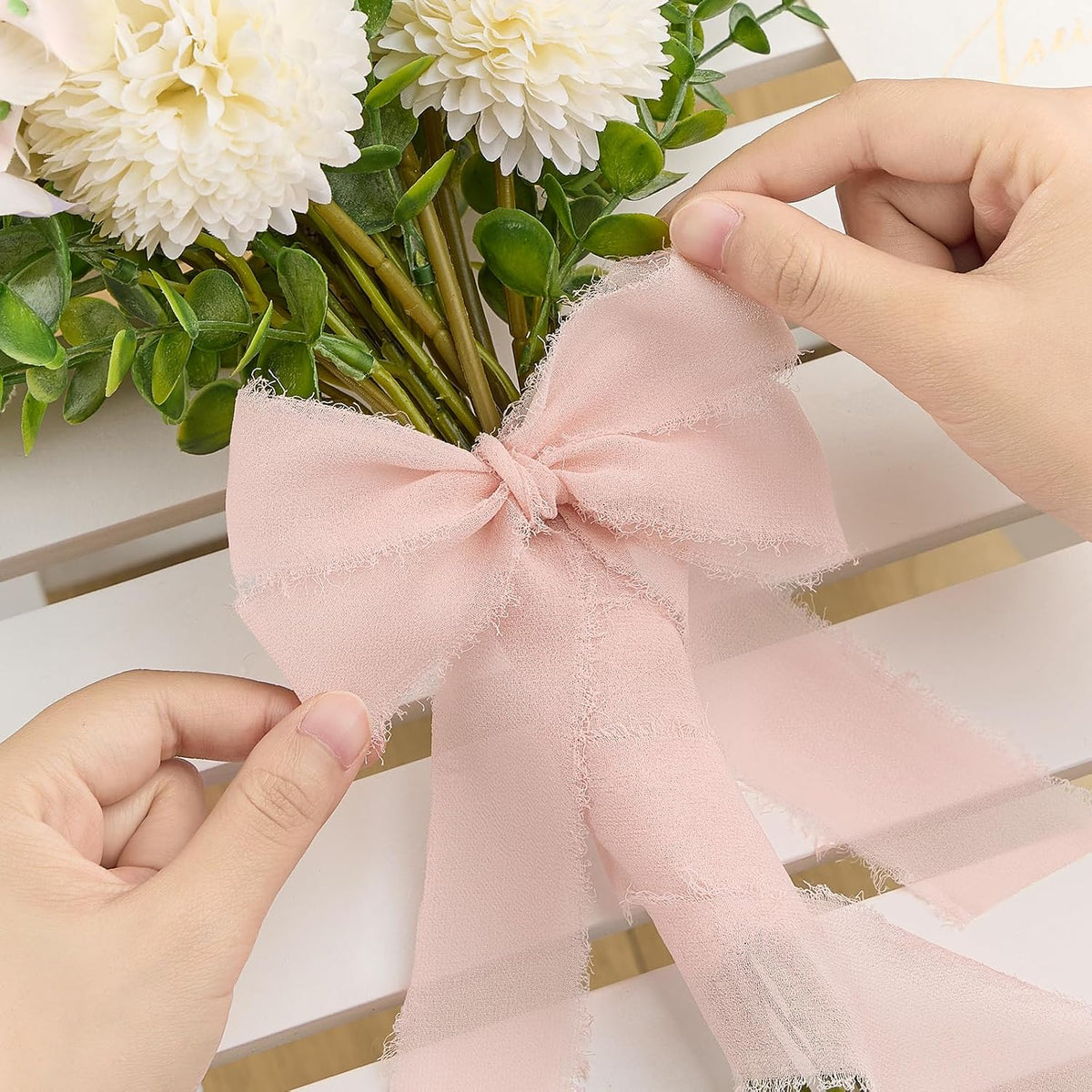 Blush Pink Chiffon Ribbon 1.5" x 21 Yd
