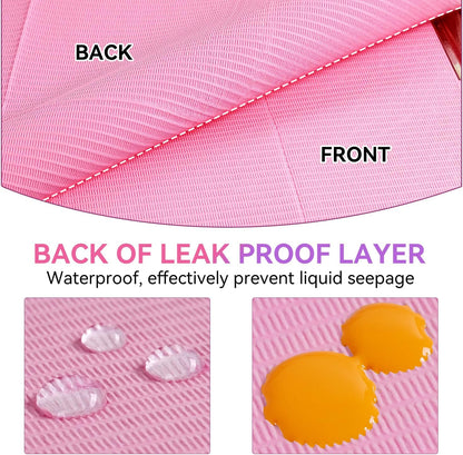 50 Pcs Pink Disposable Nail Mats, 18"x13" Waterproof