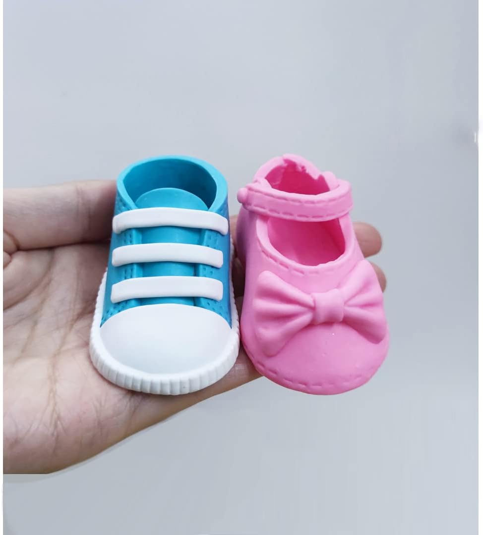 Pink Baby Shoes Cake Topper for Baby Shower