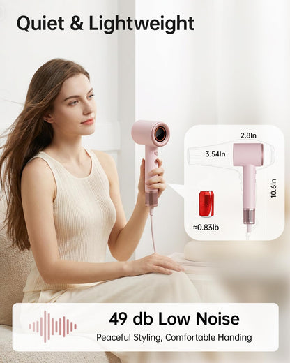 High-Speed Ionic Hair Dryer with Magnetic Wall Mount & Concentrator