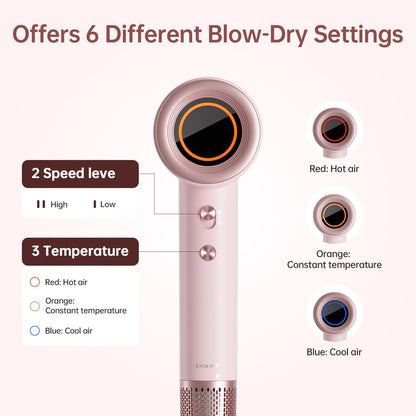 High-Speed Ionic Hair Dryer with Magnetic Wall Mount & Concentrator