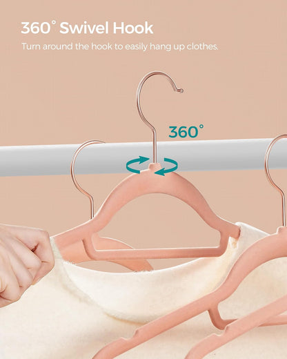 Velvet Hangers, Set of 60, Non-Slip, Space-Saving