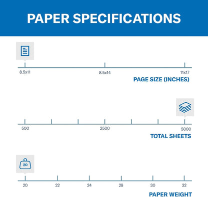 Colored Paper, 20 lb Salmon Printer Paper, 8.5 x 11-10 Ream (5,000 Sheets) - Made in the USA, Pastel Paper, 103119C