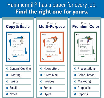 Colored Paper, 20 lb Salmon Printer Paper, 8.5 x 11-10 Ream (5,000 Sheets) - Made in the USA, Pastel Paper, 103119C