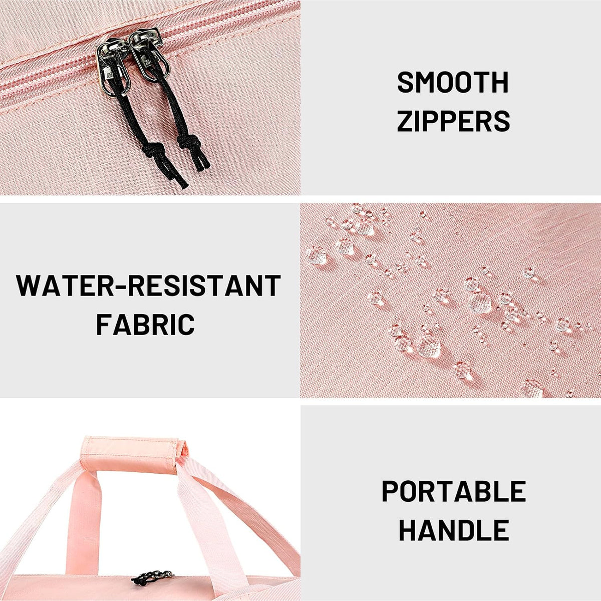 Small Gym Duffle Bag with Shoe Compartment & Wet Pocket, 24L, Pink