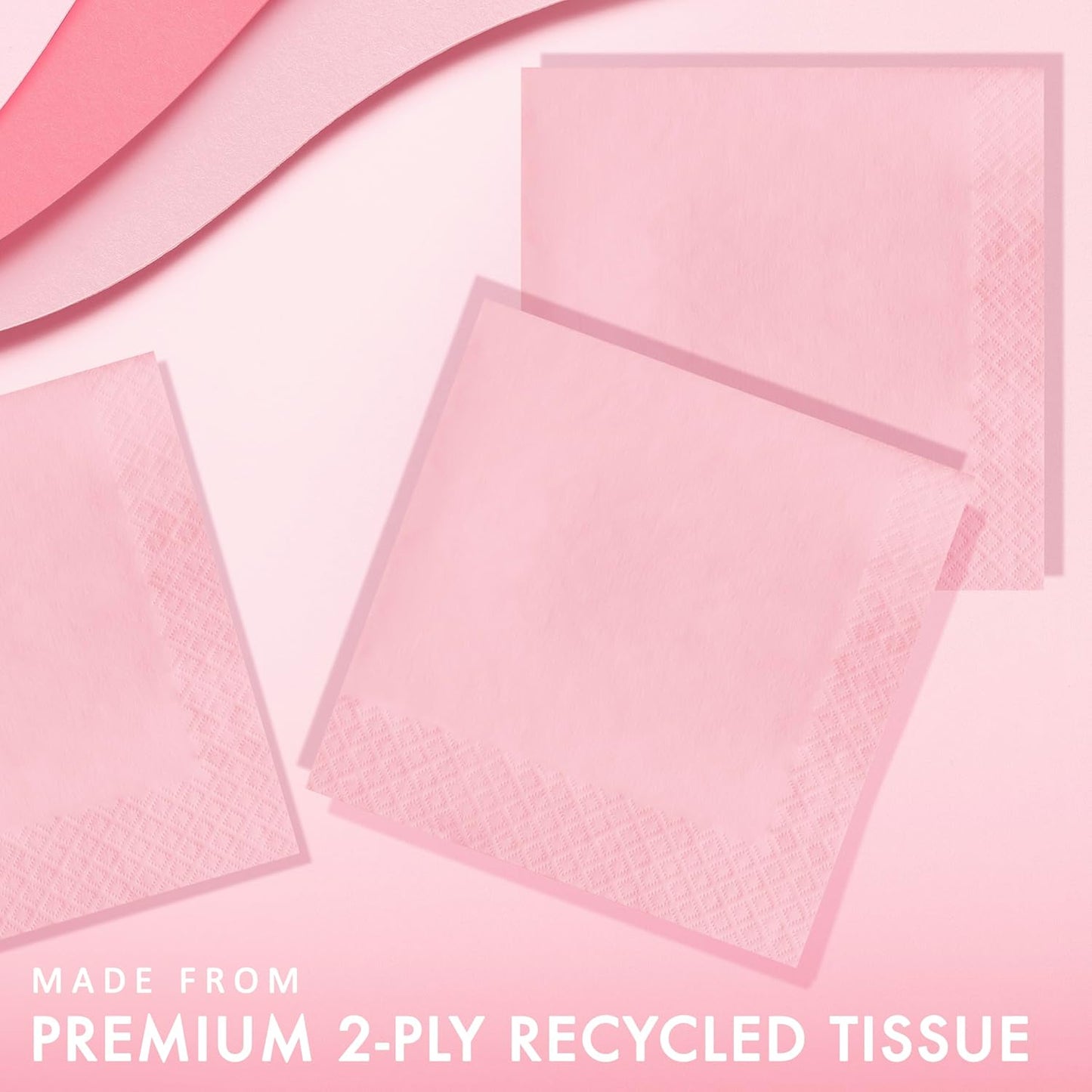 Creative Converting Party Tableware 2-Ply Luncheon Napkin, Party Supplies, One Size, Classic Pink, 50 (139190135)