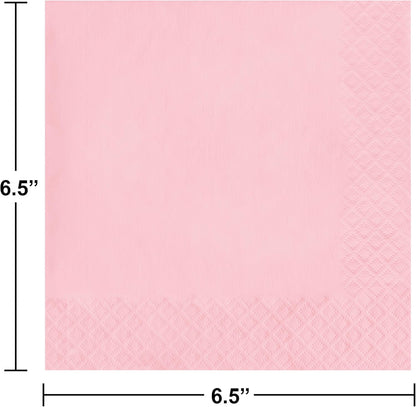 Creative Converting Party Tableware 2-Ply Luncheon Napkin, Party Supplies, One Size, Classic Pink, 50 (139190135)