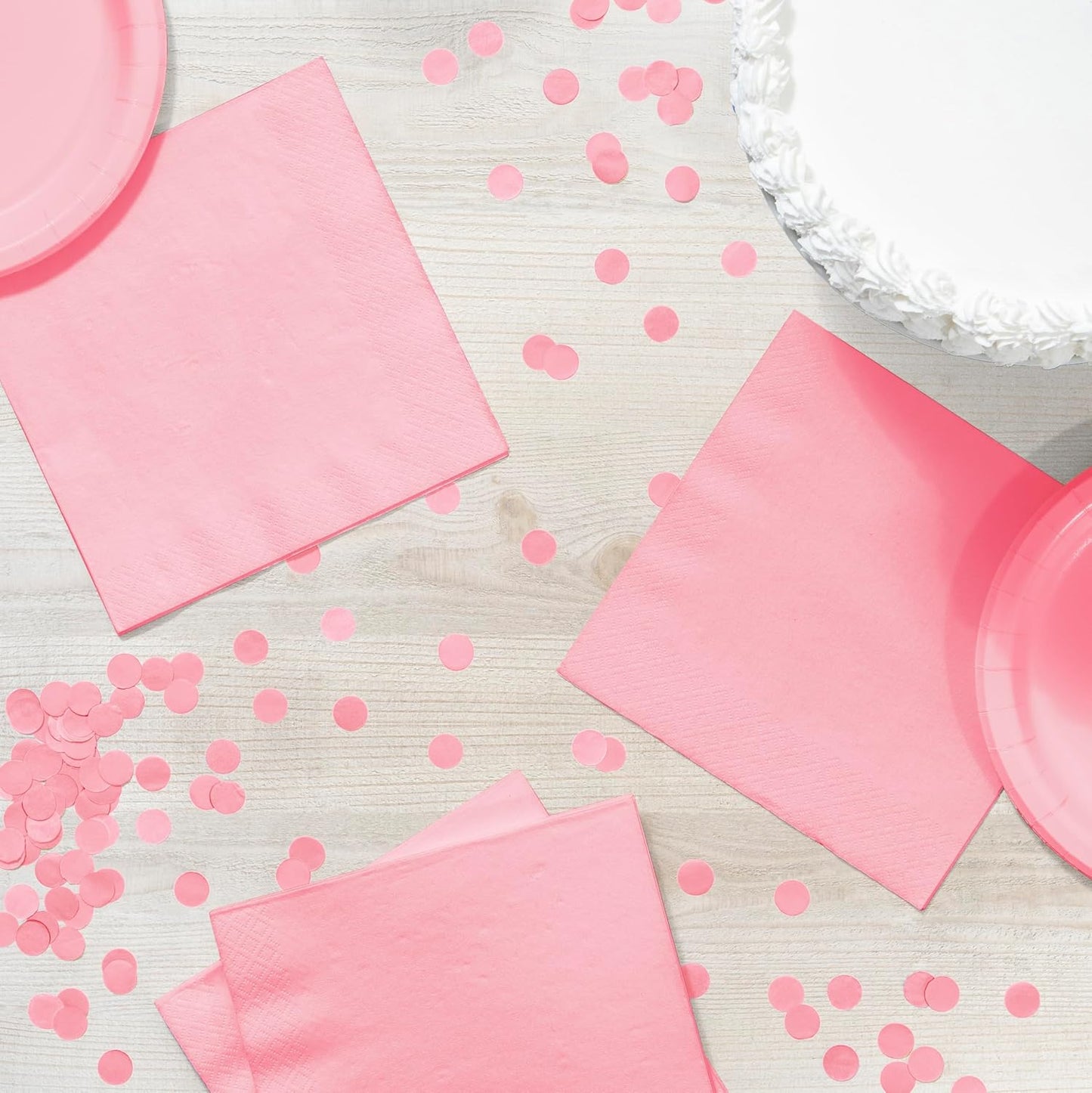 Creative Converting Party Tableware 2-Ply Luncheon Napkin, Party Supplies, One Size, Classic Pink, 50 (139190135)